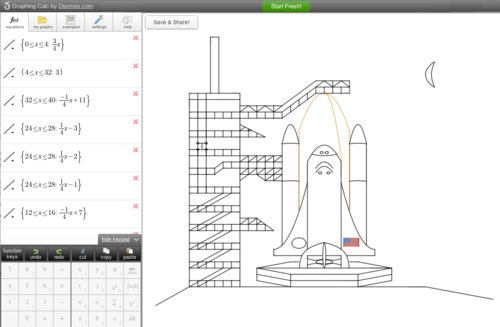 Desmos Graphing Calculator Drawings