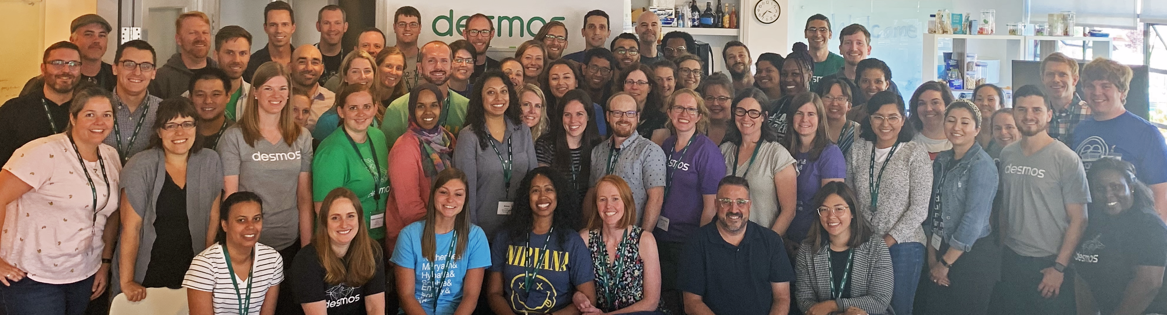 Group photo of Fellows Cohort 4 taken at Desmos Headquarters